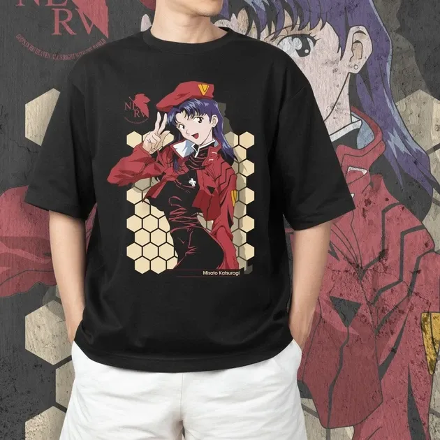 Футболка чоловіча з  принтом Evangalion Мисато Кацураги Розмір 48 Дніпро - фото 3