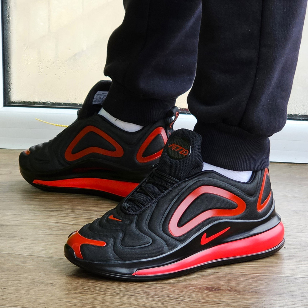 Кроссовки Nike 720 Чёрные и Красные Мужские Найк с Амортизацией (размеры: 42) Днепр - изображение 6