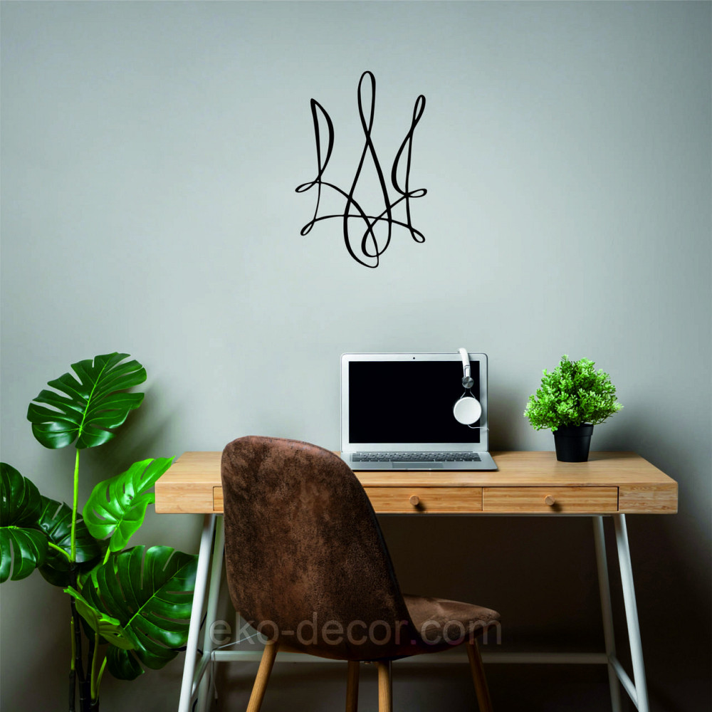 Декоративное настенное Панно «Герб Украины» Декор на стену 70*46 см, Черный Киев - изображение 9