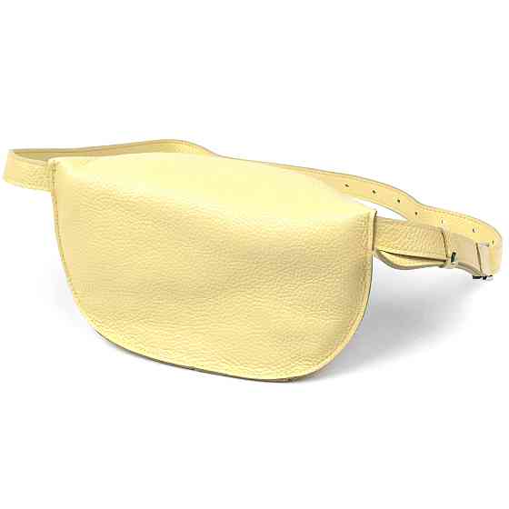 Женская бананка из натуральной кожи Shvigel 16378 Желтый Киев