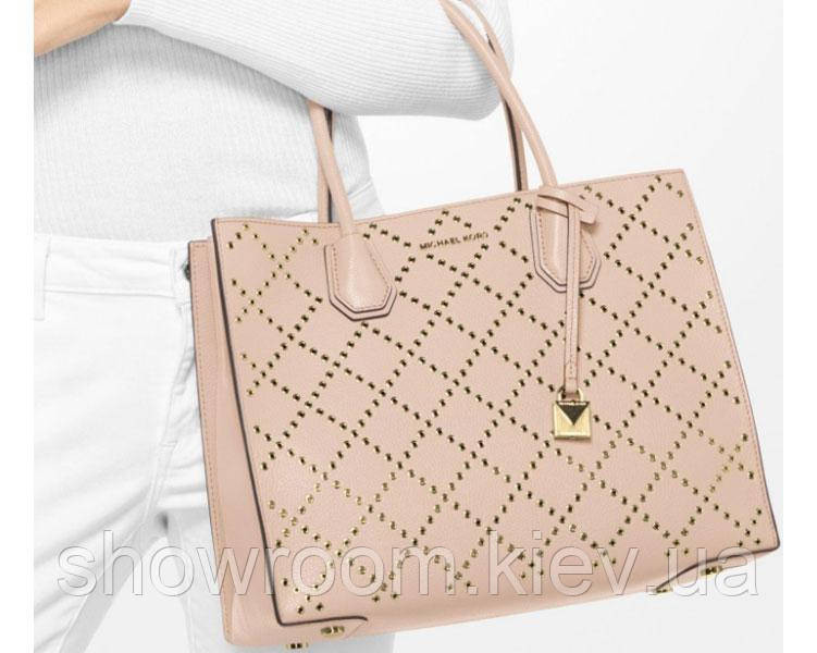 Жіноча сумка Michael Kors Mercer Grommeted medium rose Київ - фото 3