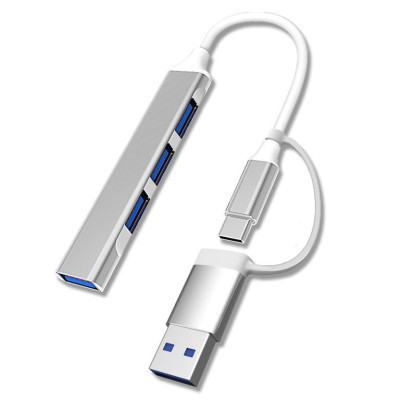 Концентратор Dynamode USB Type-C/Type-A to 1хUSB3.0, 3xUSB 2.0 metal (DM-UH-311AC) Вінниця - фото 1