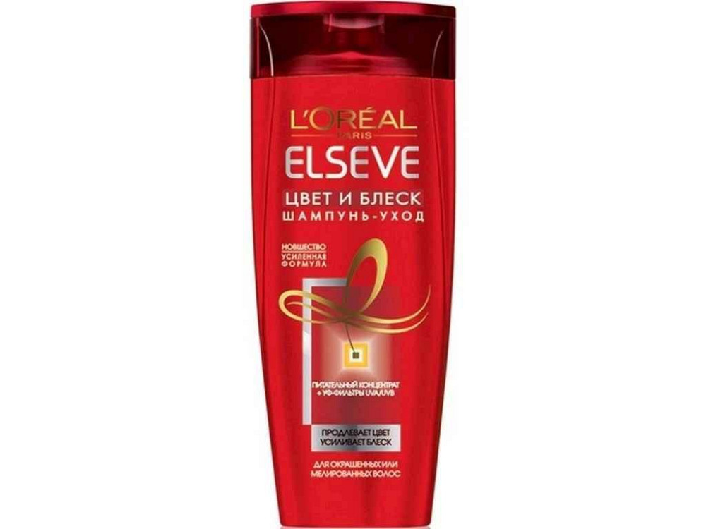 Шампунь д/окрашенных и мелир. волос Цвет и Блеск 400мл ТМ LOREAL ELSEVE Киев - изображение 1