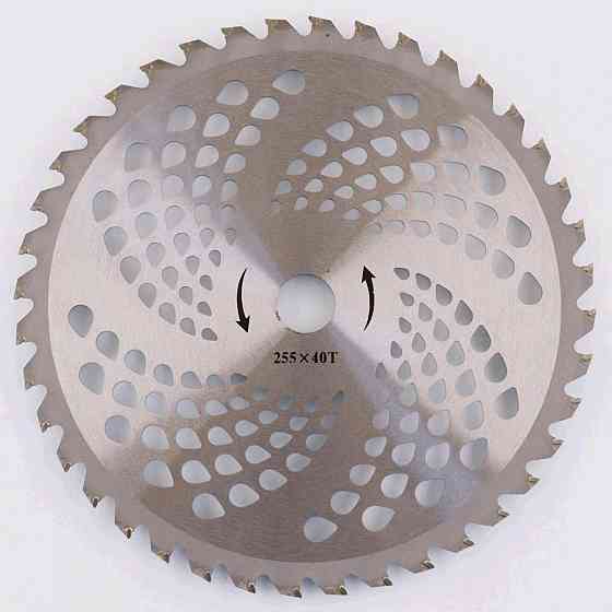 Ніж мотокоси 40T (Ø255/25.4 mm) (зуб'я переможця) (срібло) Мукачево