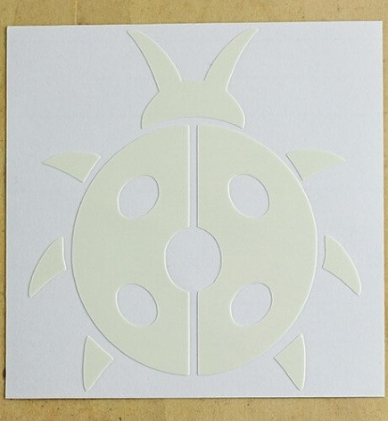 Фосфорная наклейка Божья коровка 10 на 10 см голубой Киев - изображение 5