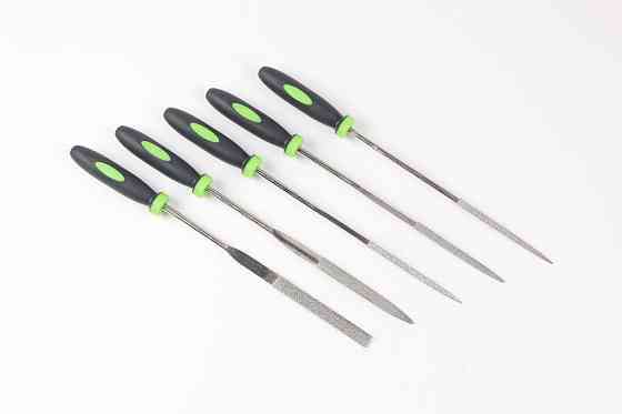 Набор надфилей разнопрофильных,5 пр.(3х160мм,круглый,полукруглый,плоский,треугольный),в блистере Одесса