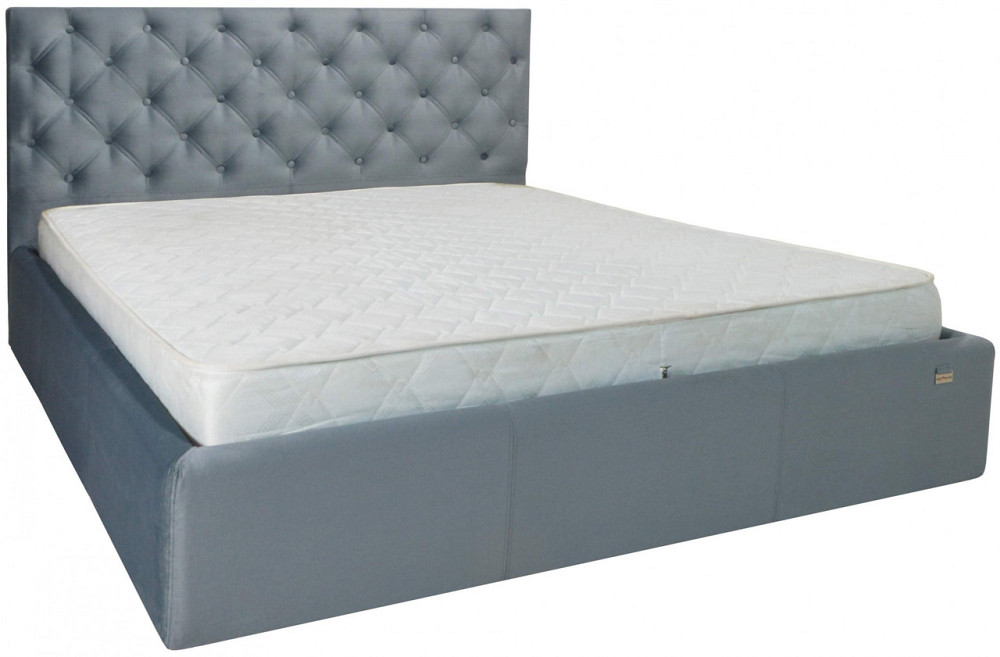 Кровать Coventry VIP 140 х 190 см Missoni 030 С дополнительной металлической цельносварной рамой Синий Днепр - изображение 8