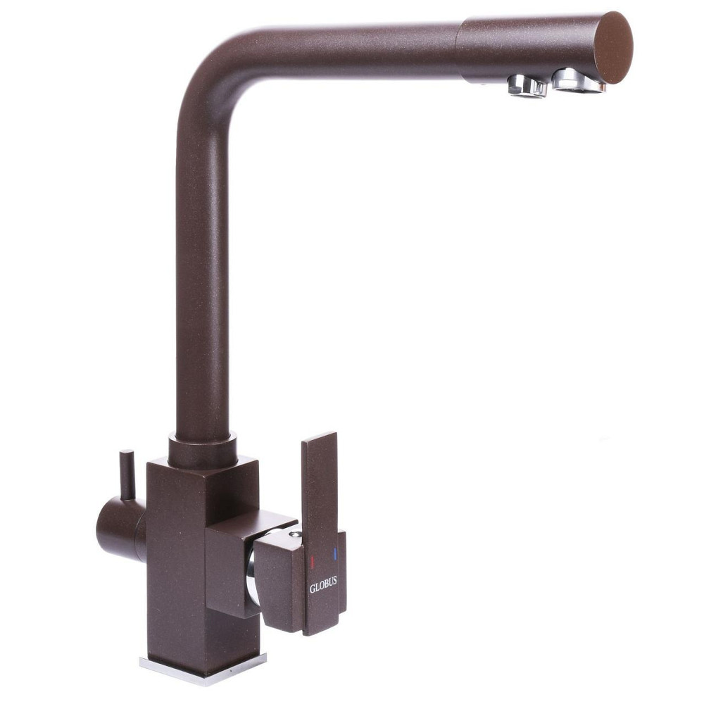 Змішувач для кухні під осмос Globus Lux LAZER GLLR-0100-6-MARONE Київ - фото 3