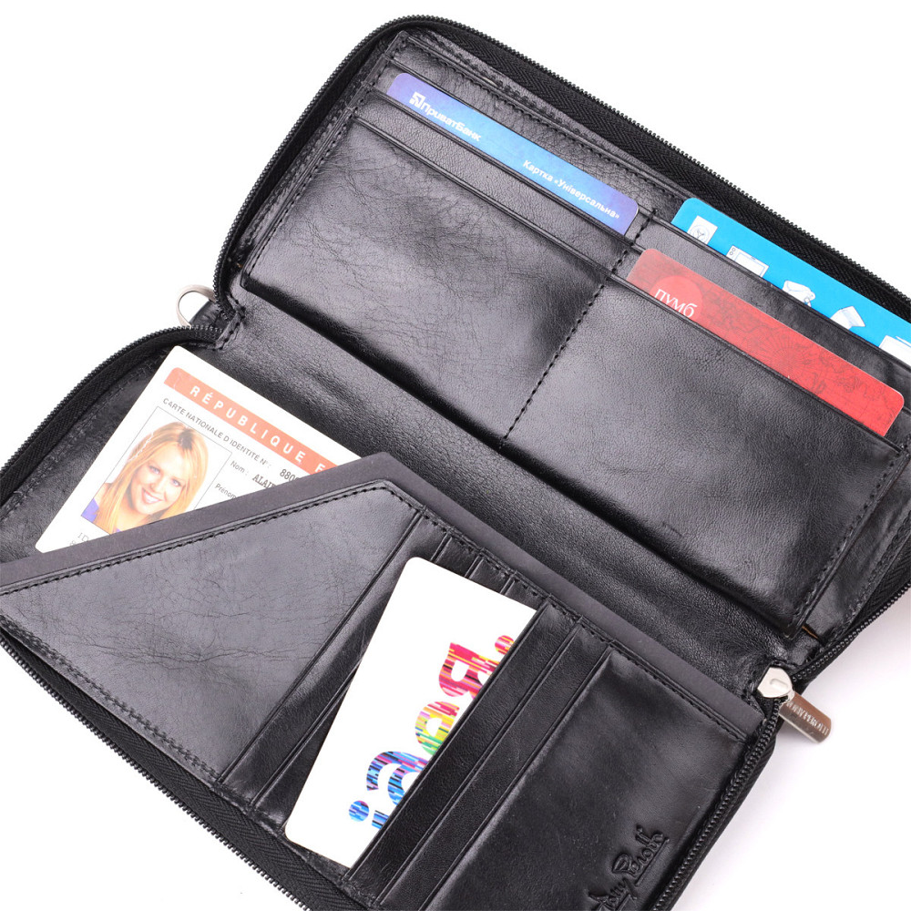 Мужской клатч на одно отделение из гладкой натуральной кожи Tony Perotti 20860_1 (9770 nero) Черный Киев - изображение 4