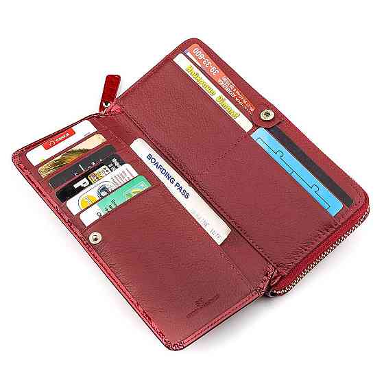 Гаманець жіночий ST Leather 18436 (S7001A) місткий Червоний Київ