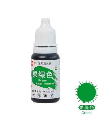 Пищевой краситель зеленый - 10г, материал: пигментные чернила, для тортов, печенья, мастики, мыла и т.д. Киев - изображение 1