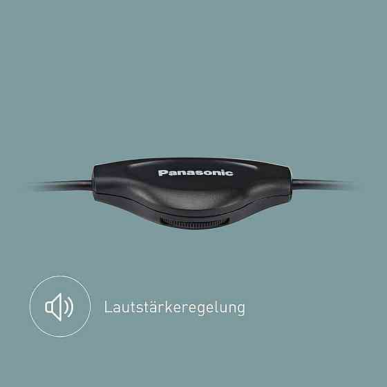 Проводные накладные наушники Panasonic для телевизора с регулятором громкости и кабелем 5м, 3,5 мм, легкие Киев