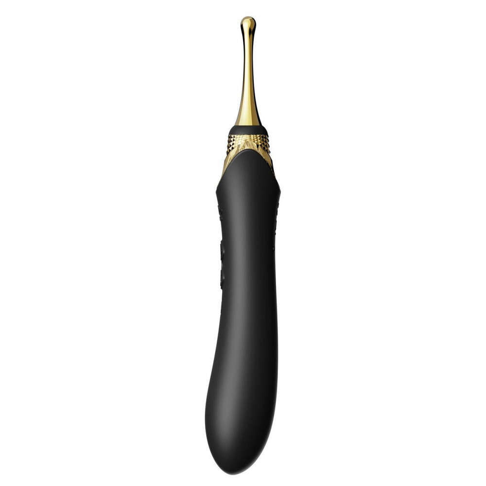 Мультифункціональний вібратор Zalo — Bess 2 Obsidian Black, 4 насадки, підігрів Sex Aura Київ - фото 9