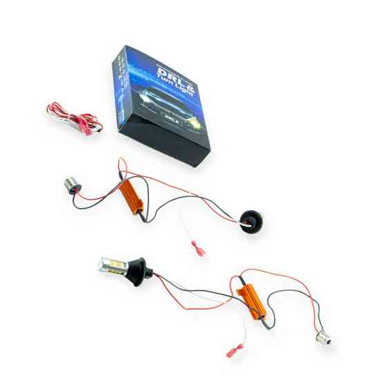 Ходові з функ.пов. 12 (БІЛИЙ ЖОВТИЙ) рез. патрон 1156 (А12-21) 42SMD білий жовтий (ДХО) вогоні Мукачево