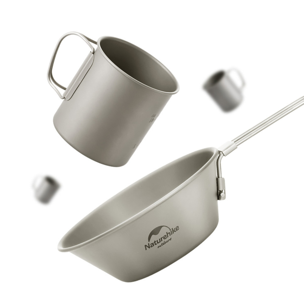 Титанова миска Naturehike NH20CJ004, 300 мл, титан Киев - изображение 2