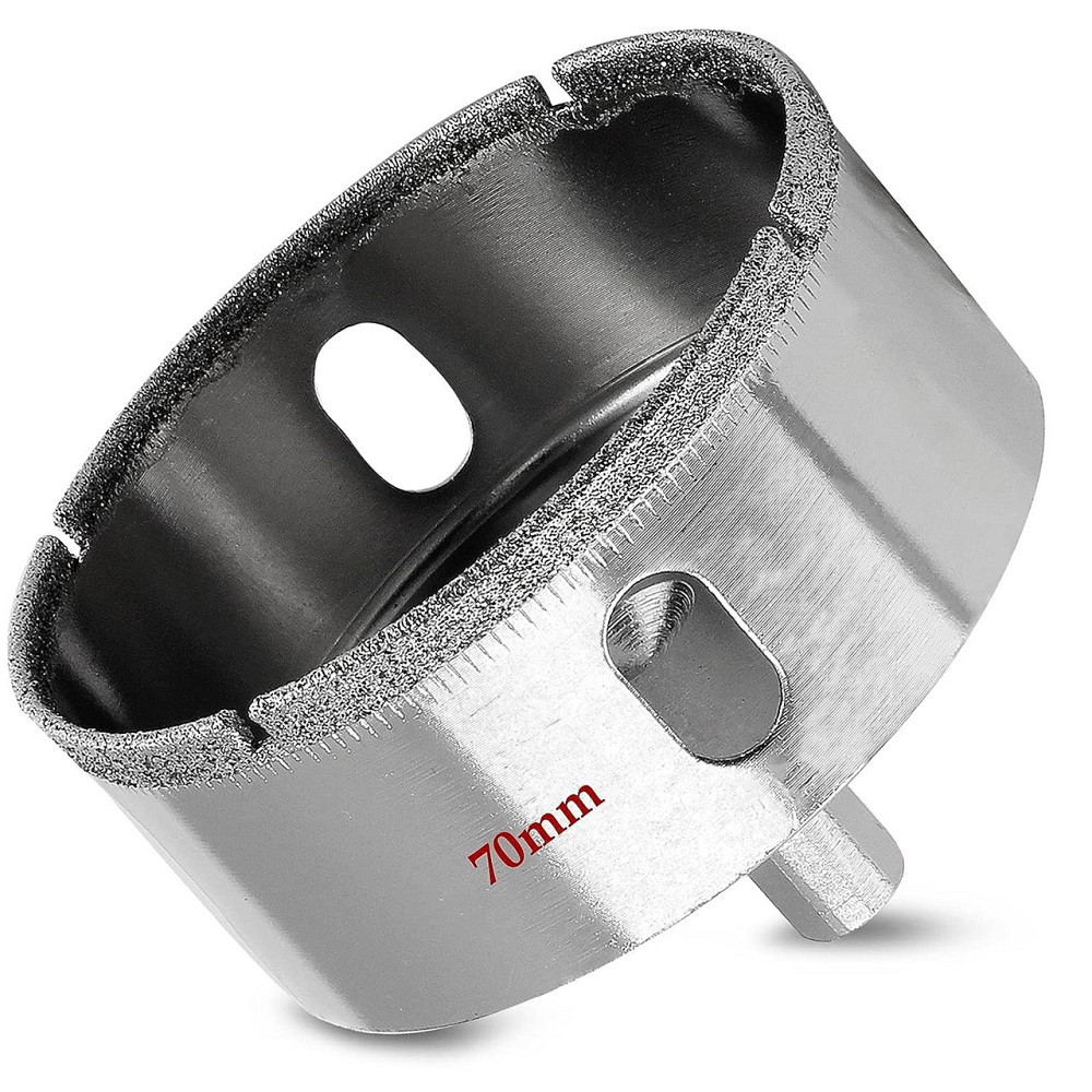 Алмазні коронки, коронки для плитки, коронки для розеток, коронки по керамограніту, коронки для плитки 70 мм (673006087) Київ - фото 1