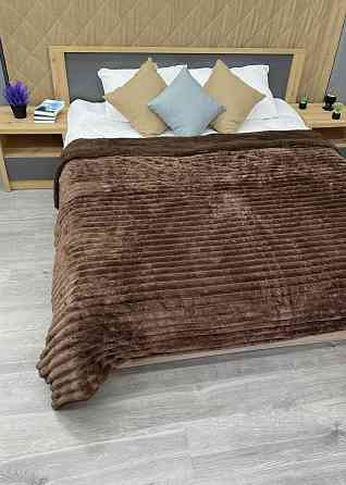 Плед 200х230 см (+-10см) на овчине 