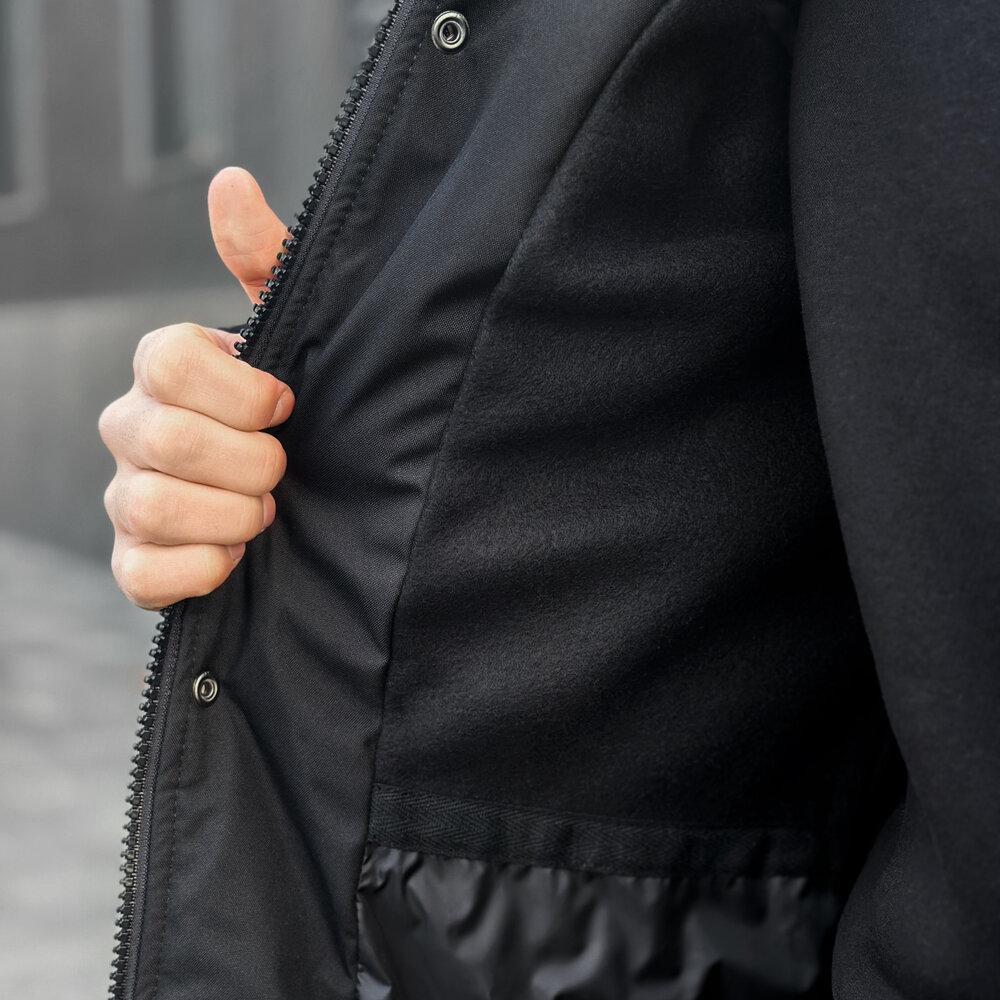 Парка чоловіча зимова з капюшоном Pobedov Seniora Udacha Gray Київ - фото 8