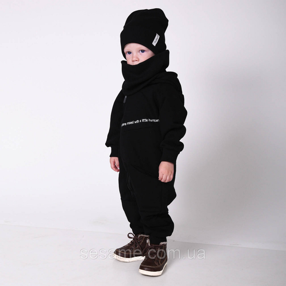 Комбінезон трикотажний ромпер Драйв Чорний Харків - фото 4