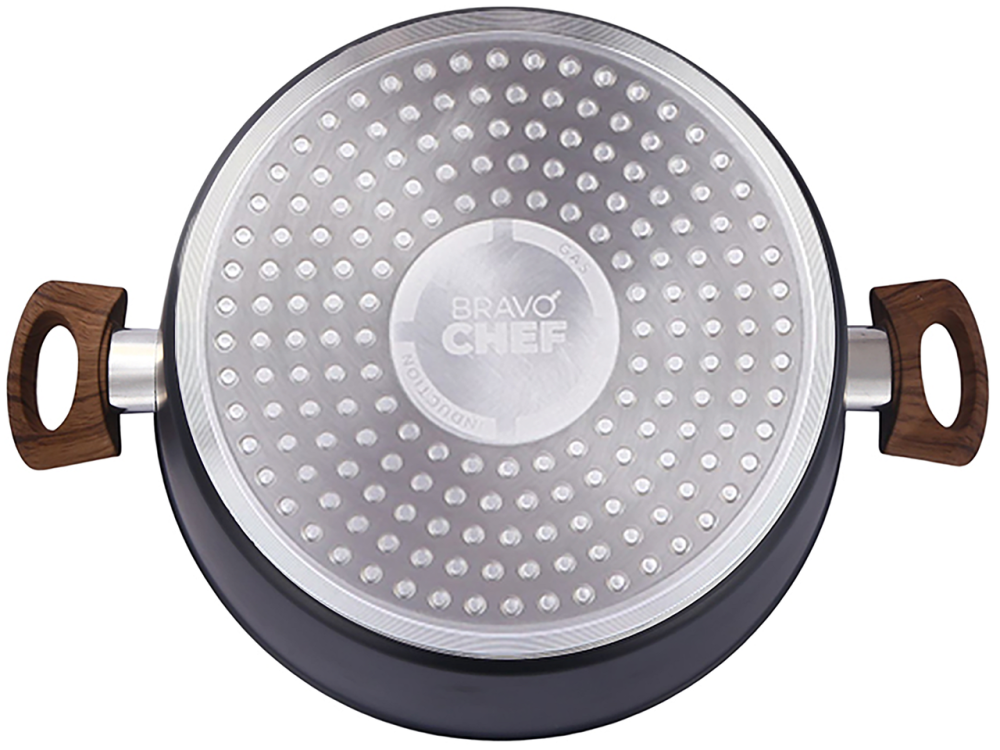 Каструля Bravo Chef класична 24 см (4.1 л) з кришкою (6859888) Київ - фото 6