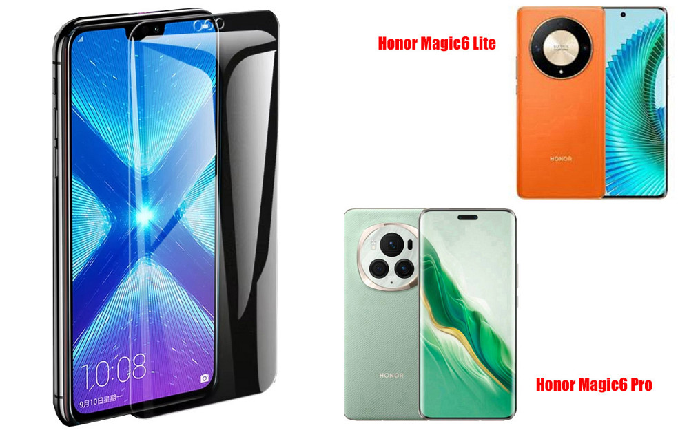 Захисне скло NeoGlass для Honor Magic6 Lite, Honor Magic6 Pro – надпрозоре та стійке Київ - фото 2