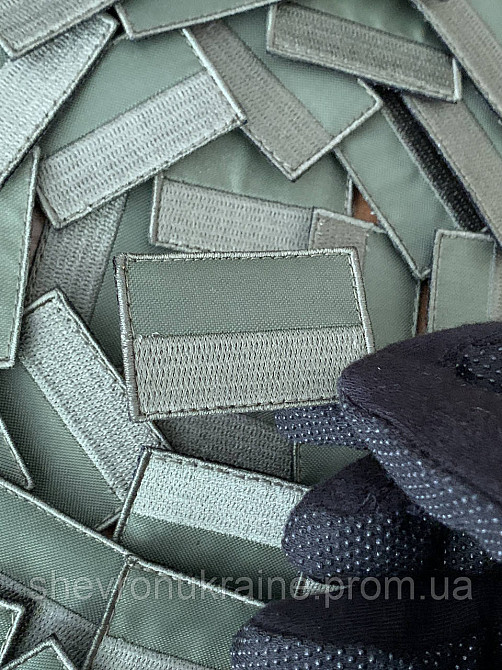 Шеврон Прапор України польовий міні (Форма прямокутна. На липучці) Розмір 3x4.5см Київ - фото 5