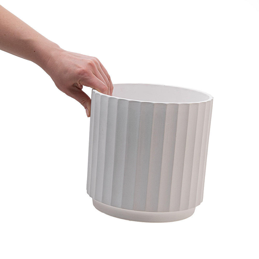 elemi Набір кашпо для квітів керамічні elemi "Грань" (13.5"; 16"; 20.5") (1,4 л; 2,4 л; 4,2 л) Коломыя - изображение 4