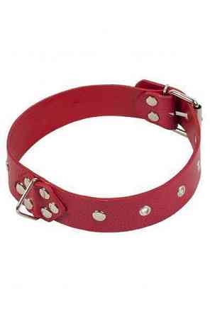 Ошейник Leather Restraints Collar, Red Sex Aura Київ