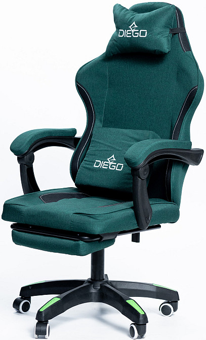 Кресло геймерское DIEGO Soft Green Киев - изображение 2