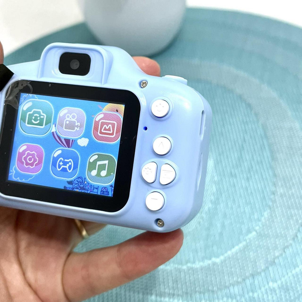 Фотоапарат дитячий відео фото ігри прослуховування музики підтримує microSD у коробці Блакитний (C 48359) Чернігів - фото 7