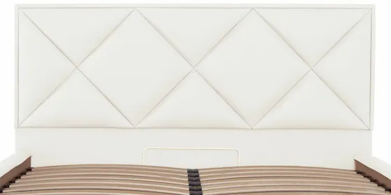 Ліжко Двоспальне Leeds VIP 180 х 200 см Fly 2200 З додатковою металевою цільнозварною рамою Білий Київ