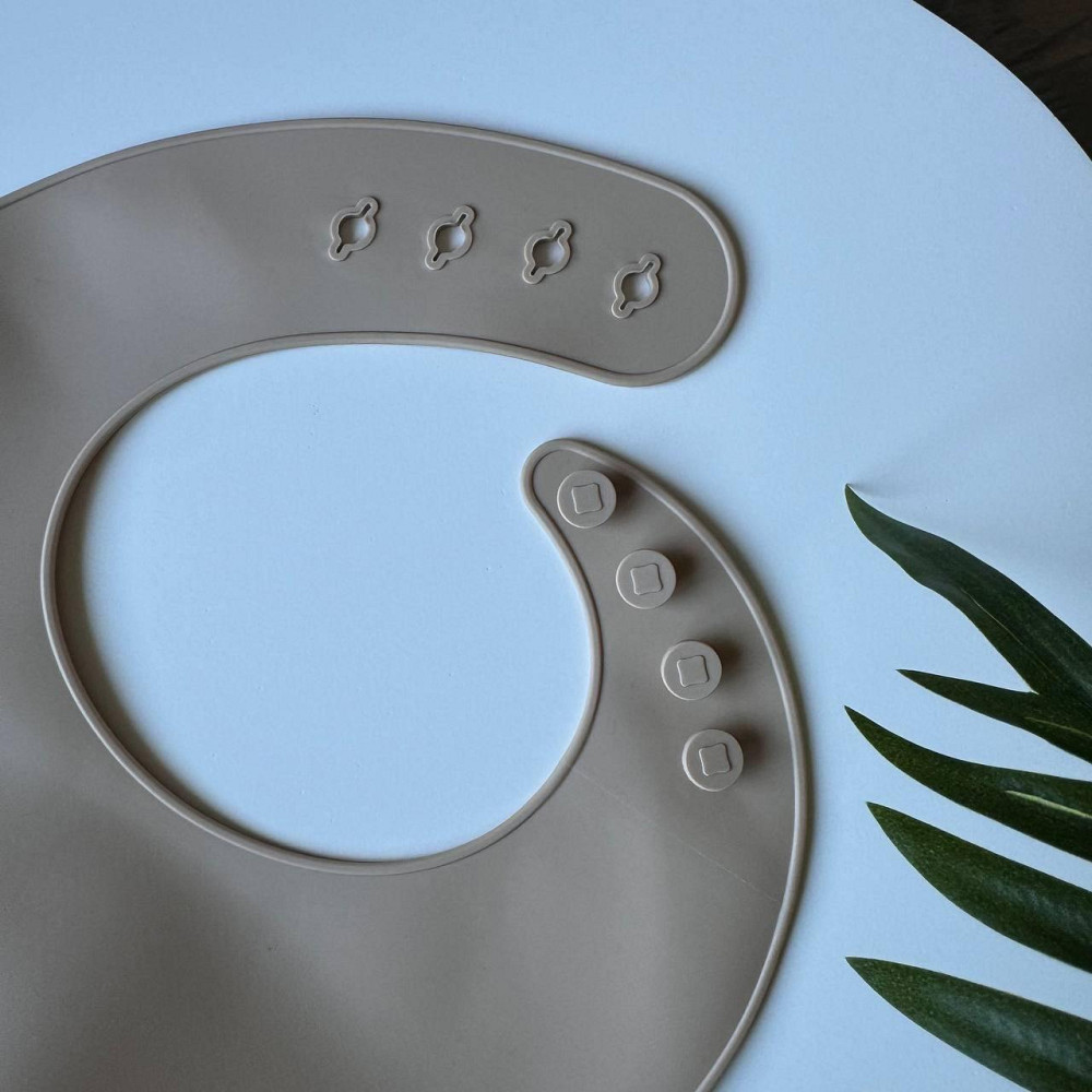 Детский набор силиконовой посуды для первого прикорма 9 предметов силиконовая посуда на присосках цвет беж Киев - изображение 8