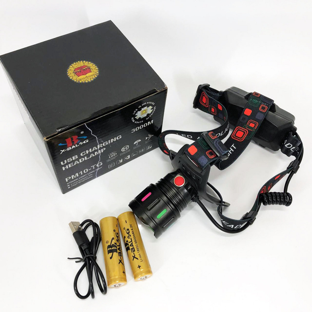 Портативный светодиодный налобный фонарь SY-8087-PM10-TG, Мощный фонарик светодиодный на голову DX-20 Львов - изображение 16