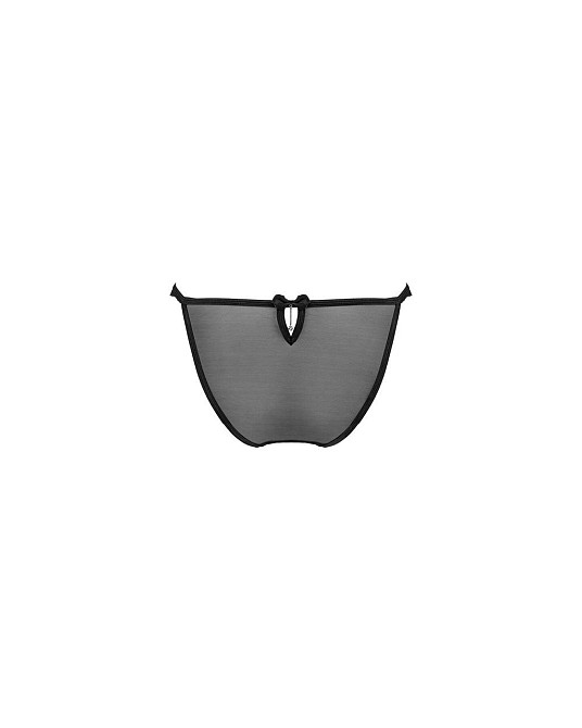 Полупрозрачные трусики с подвеской Obsessive Ivannes panties black L/XL, черные Sex Aura Киев - изображение 6