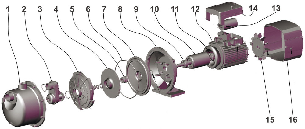 Насос відцентровий Optima JET150S PRIME 1,3кВт (000017246) Київ - фото 3