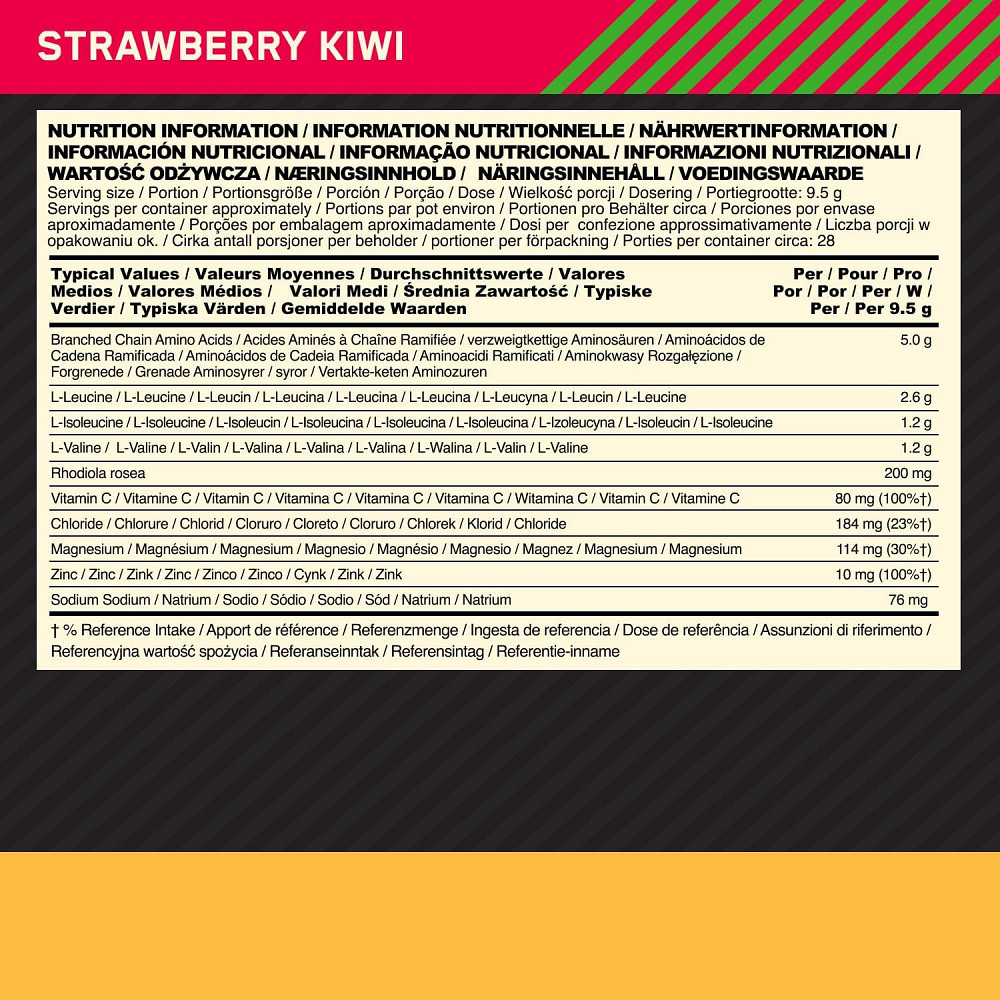 Bcaa Train and Sustain 266g (Strawberry Kiwi) EU Луцьк - фото 2
