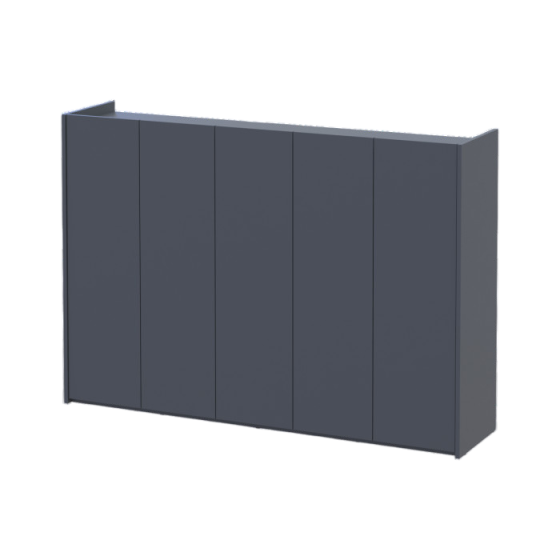 Тумба для обуви Doros Кассель Графит 5 ДСП 159х40х110 (41516219) Днепр