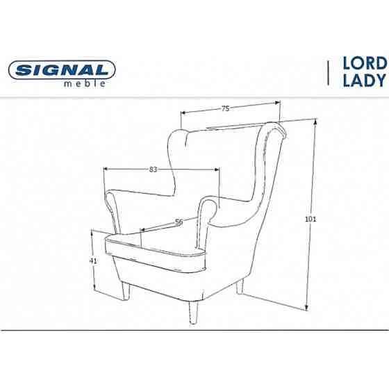 Крісло LORD корал (квіти)/венге WM 82 Днепр