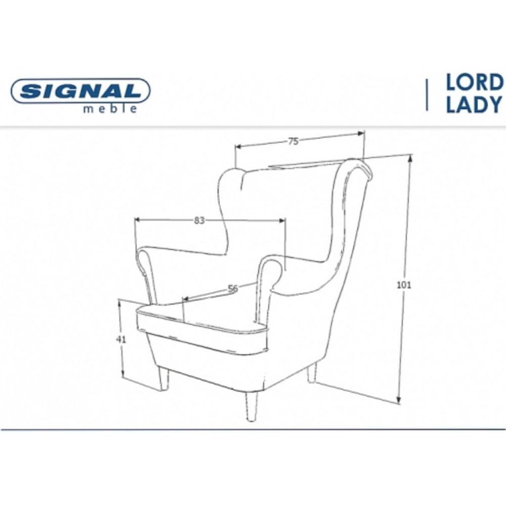 Крісло LORD корал (квіти)/венге WM 82 Днепр - изображение 3