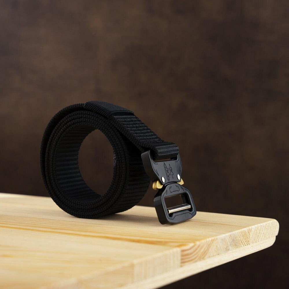 Ремень мужской текстильный Vintage 20337 Черный Киев - изображение 8