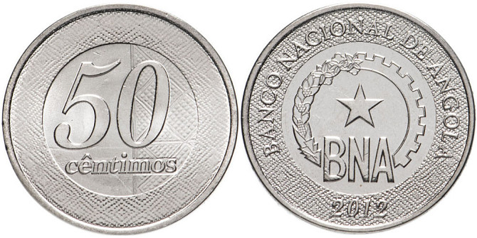 50 сентимо 2012 Ангола UNC Полтава - фото 1