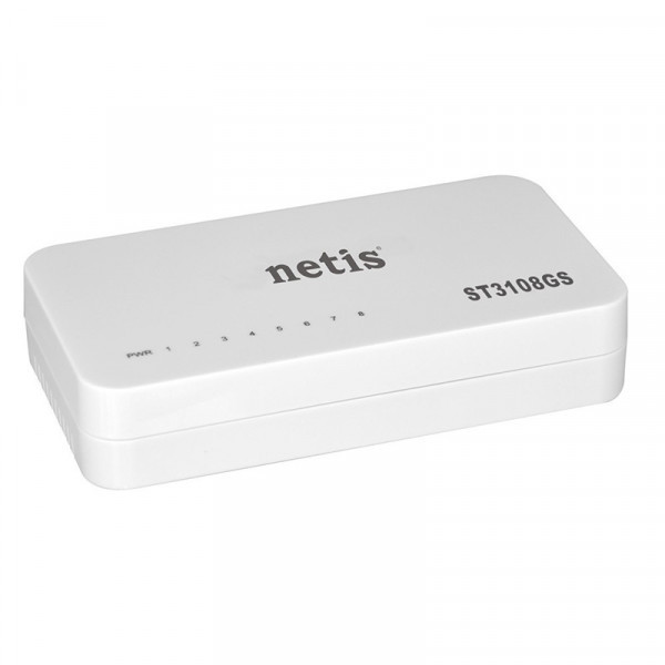 Комутатор Netis ST3108GS, 8х10/100/1000Mbps Fast Ethernet (ST3108GS) Киев - изображение 2