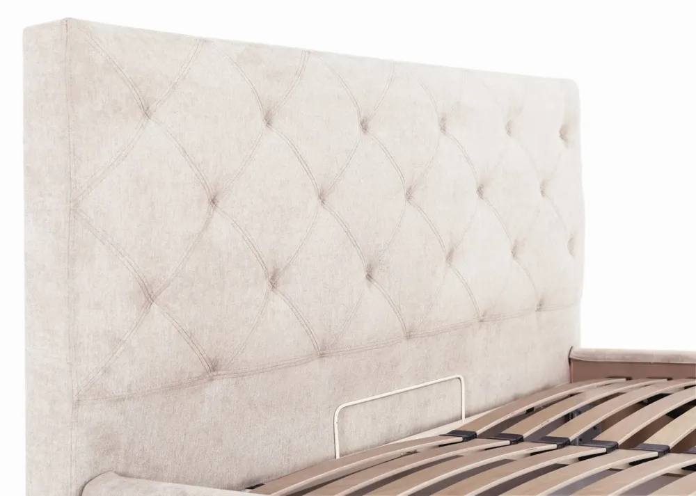 Кровать Двуспальная Bristol Comfort 160 х 190 см Мисти Milk С подъемным механизмом и нишей для белья Бежевый Киев - изображение 5