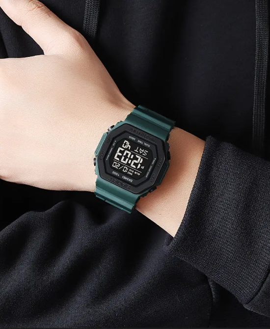 Мужские спортивные часы Skmei 1988 (Темно-зеленый) Винница - изображение 7