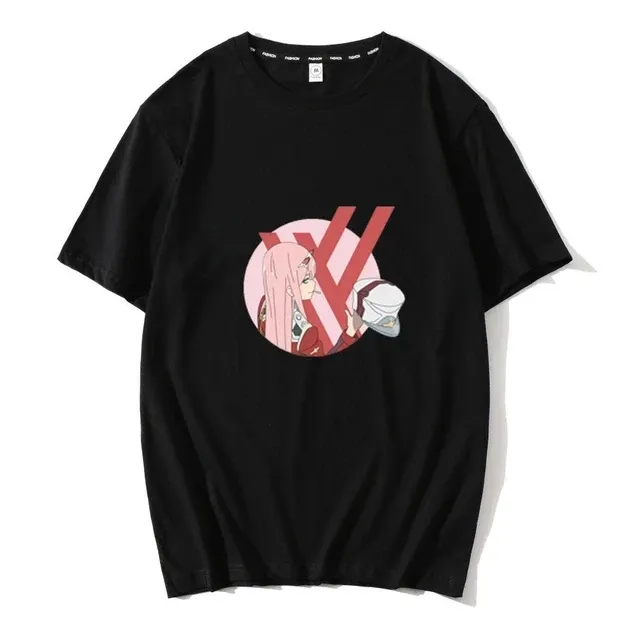 Футболка с аниме принтом Милий у Франкси 02 Размер оверсайз (S/M/L) Черный AnimeT1053 Днепр - изображение 1