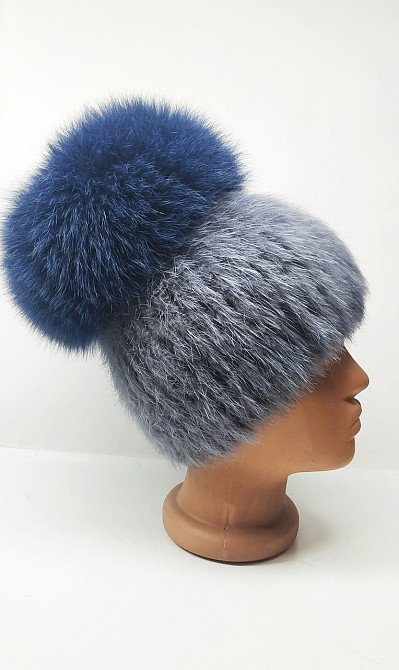 Шапка женская меховая Бон Анетта Серый Харьков - изображение 3