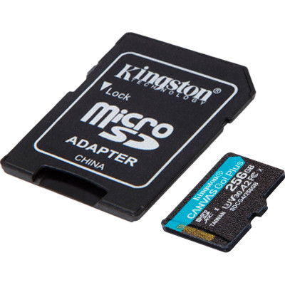 Карта памяти Kingston 256GB microSDXC сlass 10 UHS-I U3 V30 A2 Canvas Go Plus G4 (SDCG4/256GB) Винница - изображение 2