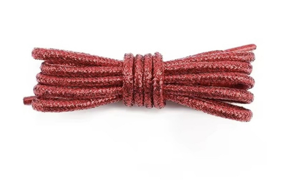 Шнурки блестящие глиттерные Красный Смела - изображение 1