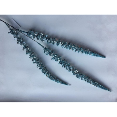 Декоративна гілка YES! Fun Колоски 83 см, блакитна, гліттер (974577) Вінниця - фото 1