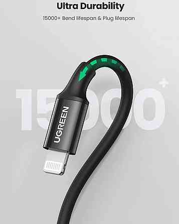 Кабель USB 2.0 Type-C M-Lightning M, 2 м, 3A, Nickel Plating ABS Shell Чорний, US171 UGREEN Вінниця